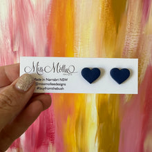 Load image into Gallery viewer, Pops of Spring Hearts - Navy