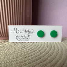 Load image into Gallery viewer, Pops of Spring Mini Studs - Emeral Green