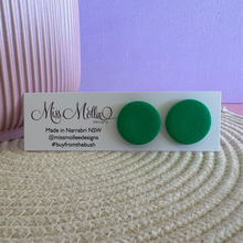 Load image into Gallery viewer, Pops of Spring Jumbo Studs - Emerald Green