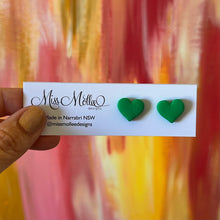 Load image into Gallery viewer, Pops of Spring Hearts - Emeral Green