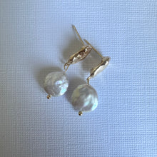 Load image into Gallery viewer, Lara Drops ~ Gold Nuggies + Pearls