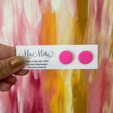 Load image into Gallery viewer, Pops of Spring Studs - Hot Pink