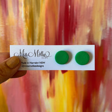Load image into Gallery viewer, Pops of Spring Studs - Emerald Green