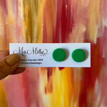 Load image into Gallery viewer, Pops of Spring Studs - Emerald Green