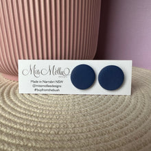Load image into Gallery viewer, Pops of Spring Jumbo Studs - Navy