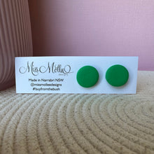 Load image into Gallery viewer, Pops of Spring Studs - Emerald Green
