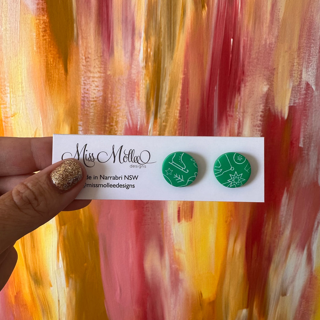 Classic Christmas ~ Small Studs