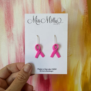 Breast Cancer Awareness Ribbon ~ Hooks