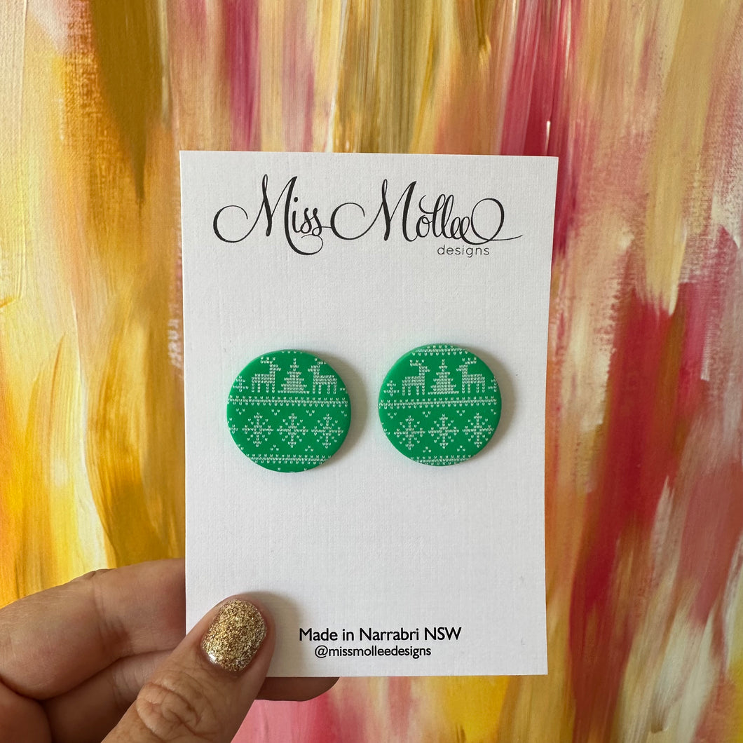 Classic Christmas ~ Statement Studs