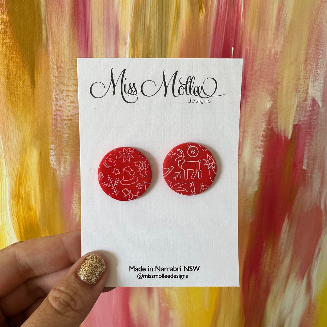 Classic Christmas ~ Statement Studs