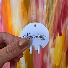 Load image into Gallery viewer, Enamel Huggies - White
