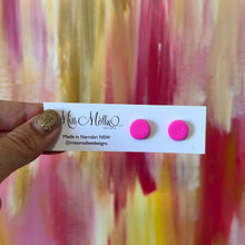 Load image into Gallery viewer, Pops of Spring Mini Studs - Hot Pink

