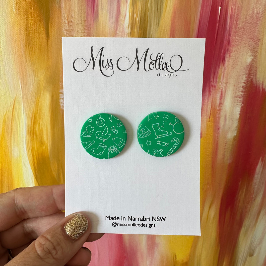 Classic Christmas ~ Statement Studs