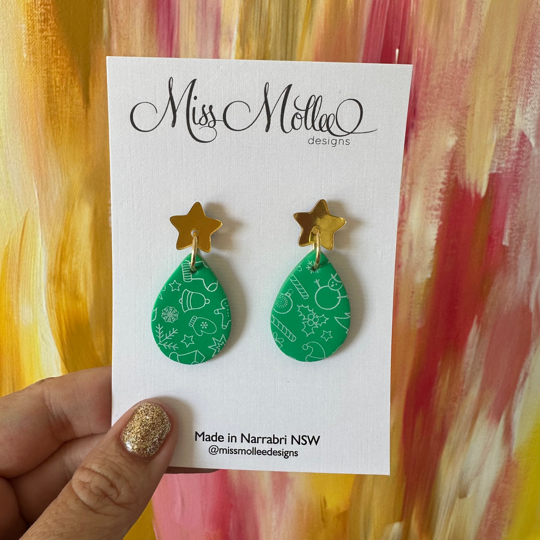 Classic Christmas ~ Stars & Drops