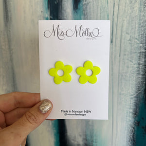 Neon Life ~ Flowers Studs