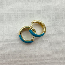 Load image into Gallery viewer, Enamel Huggies - Blue
