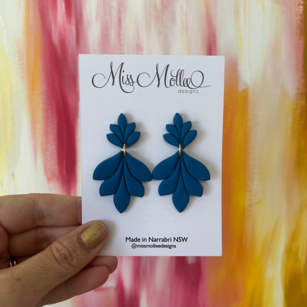 Pops of Spring ~ Art Deco Drops - Lagoon Blue
