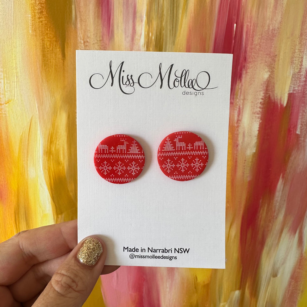 Classic Christmas ~ Statement Studs