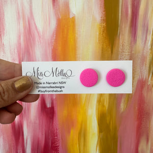 Pops of Spring Studs - Hot Pink