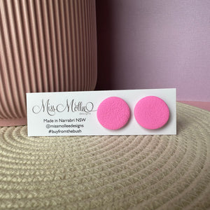 Pops of Spring Jumbo Studs - Candy Pink
