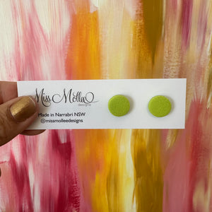 Pops of Spring Mini Studs - Lime Green