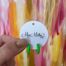 Load image into Gallery viewer, Enamel Huggies - Green
