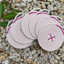 Load image into Gallery viewer, Set of 6 Rope Coasters
