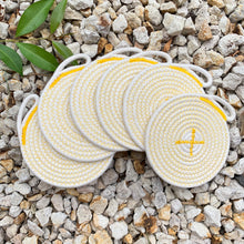 Load image into Gallery viewer, Set of 6 Rope Coasters
