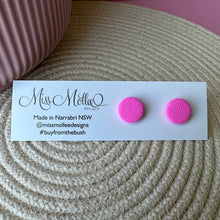 Load image into Gallery viewer, Pops of Spring Mini Studs - Hot Pink
